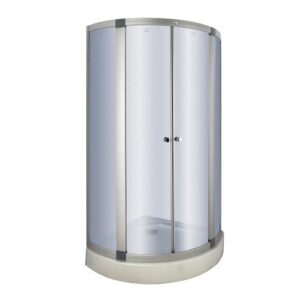 Phòng Tắm Kính Fendi FIU-1X4 Góc Vuông Inox Bóng 2.7 Mét 3 Vách